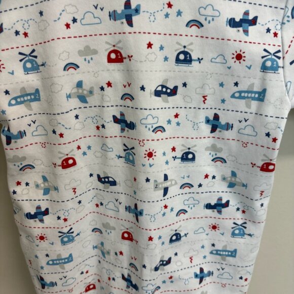 Kissy Kissy Baby Boy 6-9M Collared Aviators Longall Playsuit Pima Cotton - Picture 5 of 5